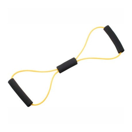 Fabrication Enterprises CanDo BowTie Tubing Exerciser, Yellow, 22" 1344733